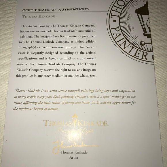 ♥️Thomas Kinkade canvas print♥️ - Picture 5 of 10